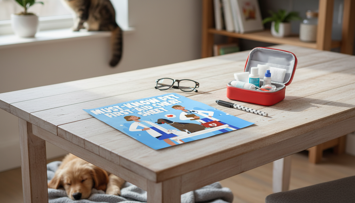 Printable Pet First-Aid Cheat Sheet: Vet-Backed Basics